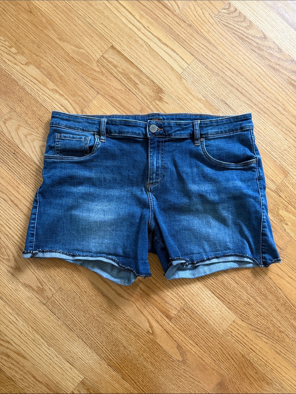 Kut from the Kloth Dark Blue Denim Cutoff Shorts